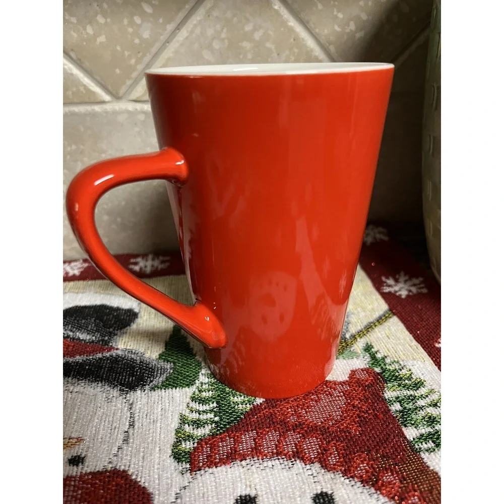 Starbucks Mug Starbucks Red Tall Mug Snow Coffee Mug Hot Chocolate Mug